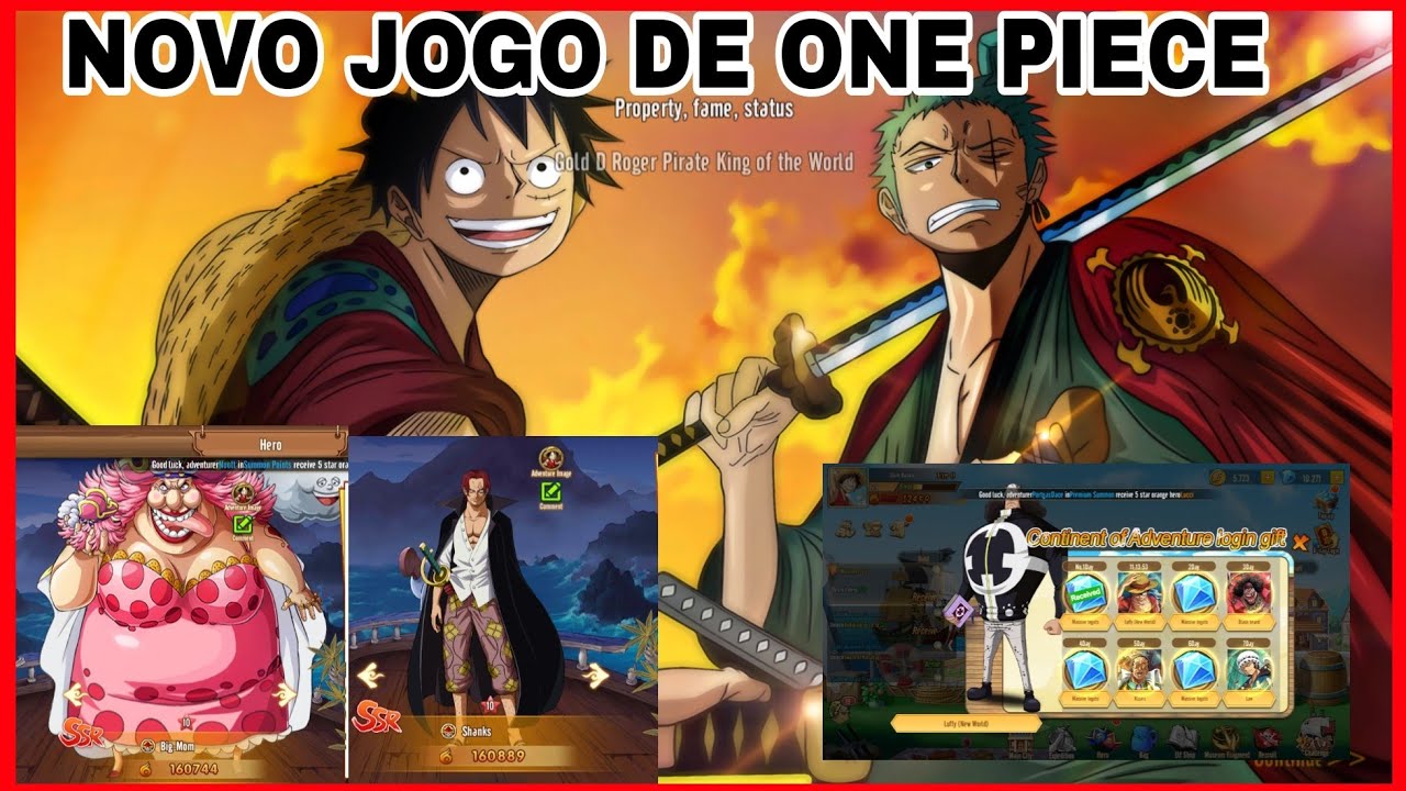 O ADM ME DEU DINHEIRO INFINITO NESSE JOGO DE ONE PIECE E EU PEGUEI