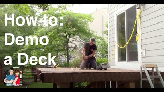 How to demo a deck safely and efficiently like a pro