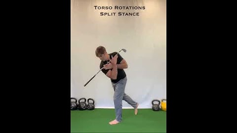 split stance torso rotations