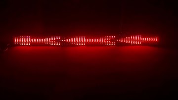 strobo text 7 baris versi 2 led ws2811 12 volt