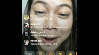 Rara Live Instagram Sambil Makan