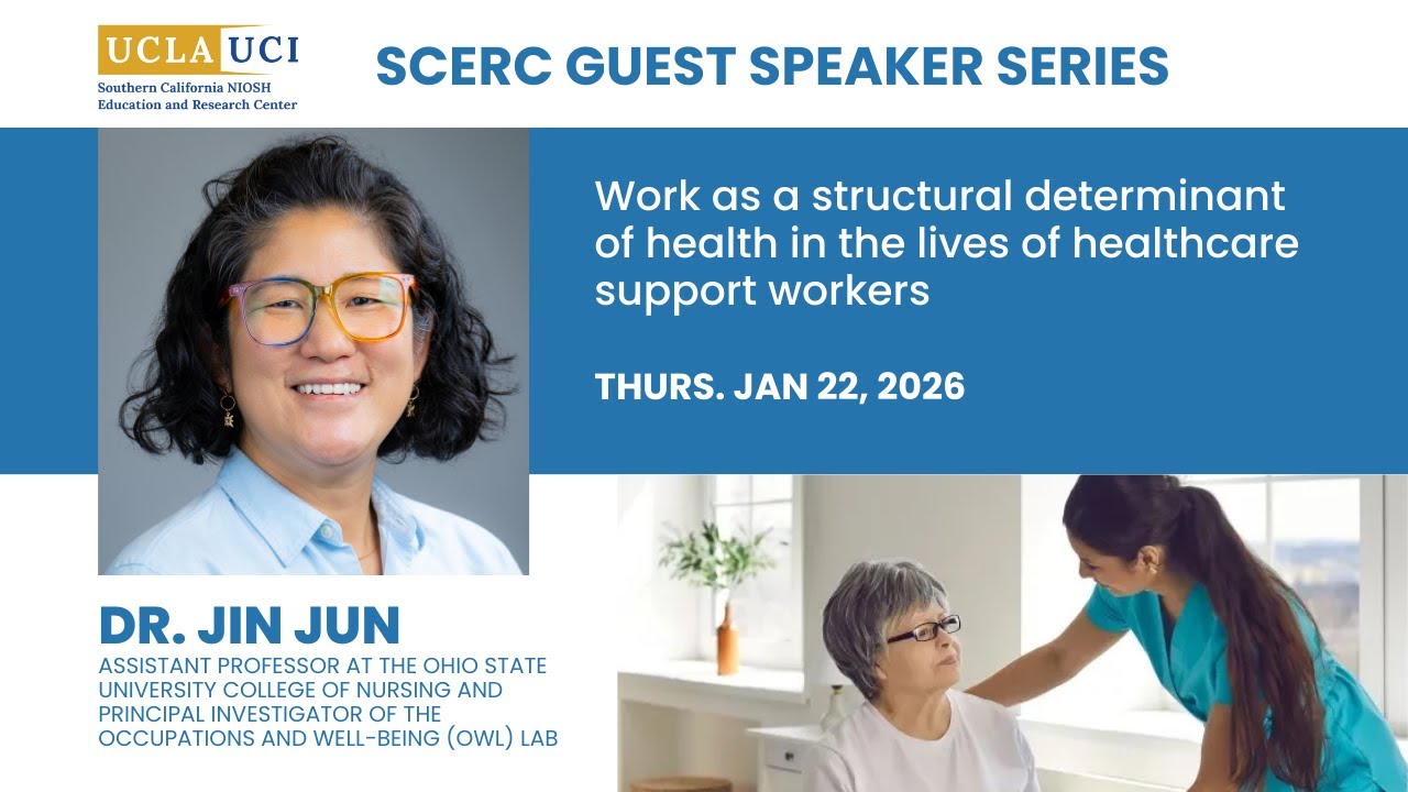 Dr. Jin Jun: Work as a structural determinant of health in the lives of healthcare support workers
