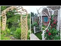 Garden decor with arches made of wood and metal! Examples of small architectural forms!