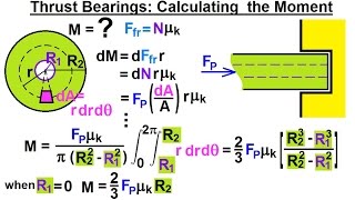 Mechanical Engineering: Ch 11: Friction (41 of 47) Thrust Bearing: Calculating the Moment