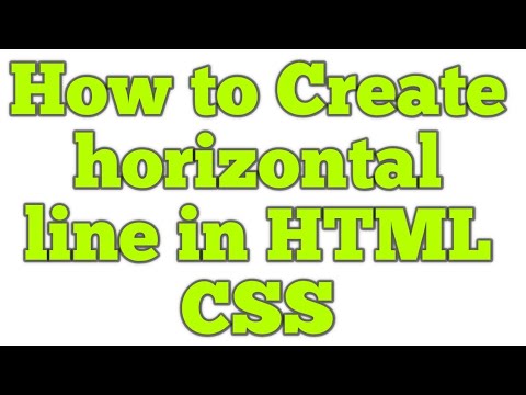 How to create vortical line and horizontal line in HTML CSS Lec 18 ...