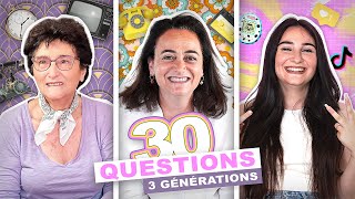 30 questions à 3 femmes de 3 générations?JENESUISPASJOLIE