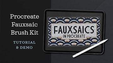 Procreate Fauxsaics Brush Kit – Tutorial & Demo