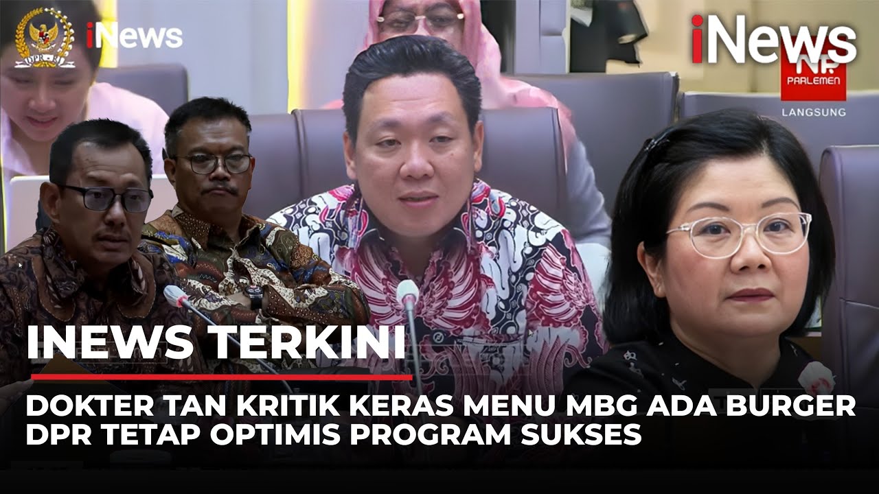 Dokter Tan Kritik Program MBG Isi Burger hingga Makanan Tak Layak, DPR Buka Suara
