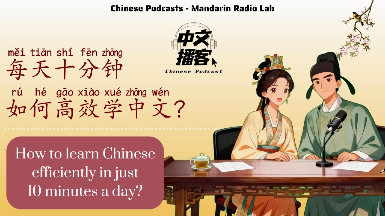 HSK 4 | 如何每天10分钟高效学中文？ | Slow Chinese: How to learn Chinese efficiently in 10 minutes a day?
