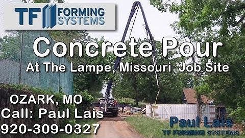 Tornado Resistant Homes By TF Forming Systems Going Up in Lampe, MO