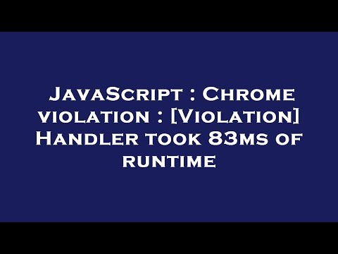 JavaScript : Chrome