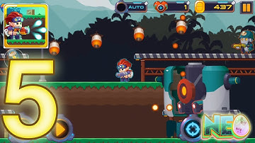 Metal Shooter Run And Gun: Gameplay Walkthrough Part 5 - Zone 1 Boss (iOS, Android)