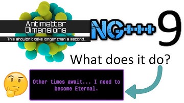 Antimatter Dimensions NG+++ Episode 9: ETERNITY!!!
