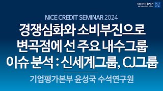 경쟁심화와 소비부진으로 변곡점에 선 주요 내수그룹 이슈분석 : 신세계그룹, CJ그룹ㅣNICE CREDIT SEMINAR 2024