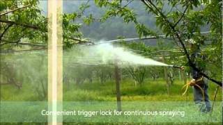 Water testing with spray gun in peach garden s