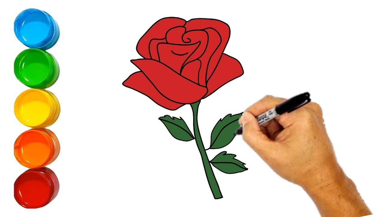 How to Draw a Rose: Easy Step by Step For Kids (3 ways)