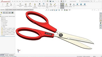 Solidworks tutorial | Design of Scissor in Solidworks