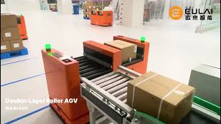 🚀 Double-Layer Roller AGV in Action | Smart Material Handling for Industry 4.0 🤖📦 #agv #equipment