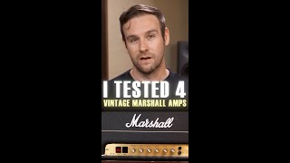 I Tested 4 Vintage Marshall AMPS #shorts