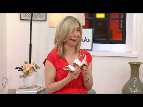Clarks Collection Leather Wedges - Kyarra Rose on QVC @QVCtv