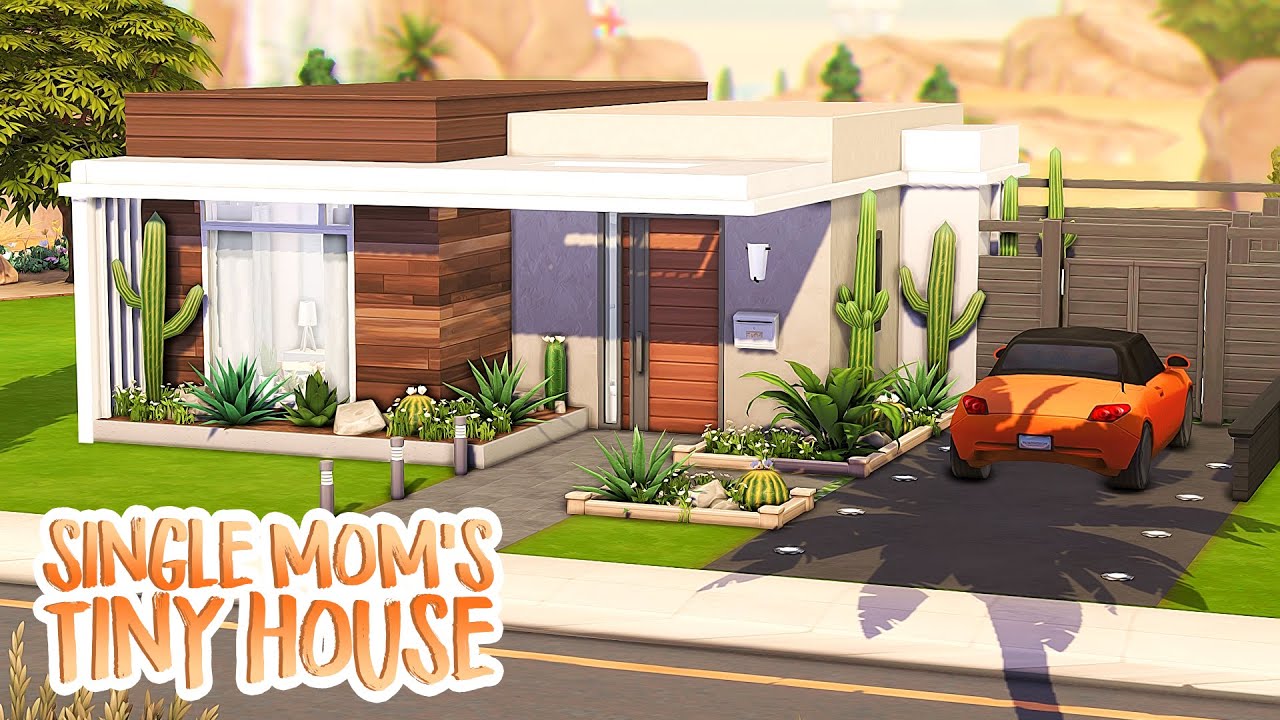 SINGLE MOM'S LUXURY TINY HOUSE 🌺 | The Sims 4 Speed Build - YouTube