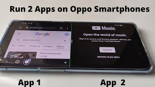 How to run multiple windows (Split screen) or dual apps on Oppo smartphone running colour OS screenshot 3