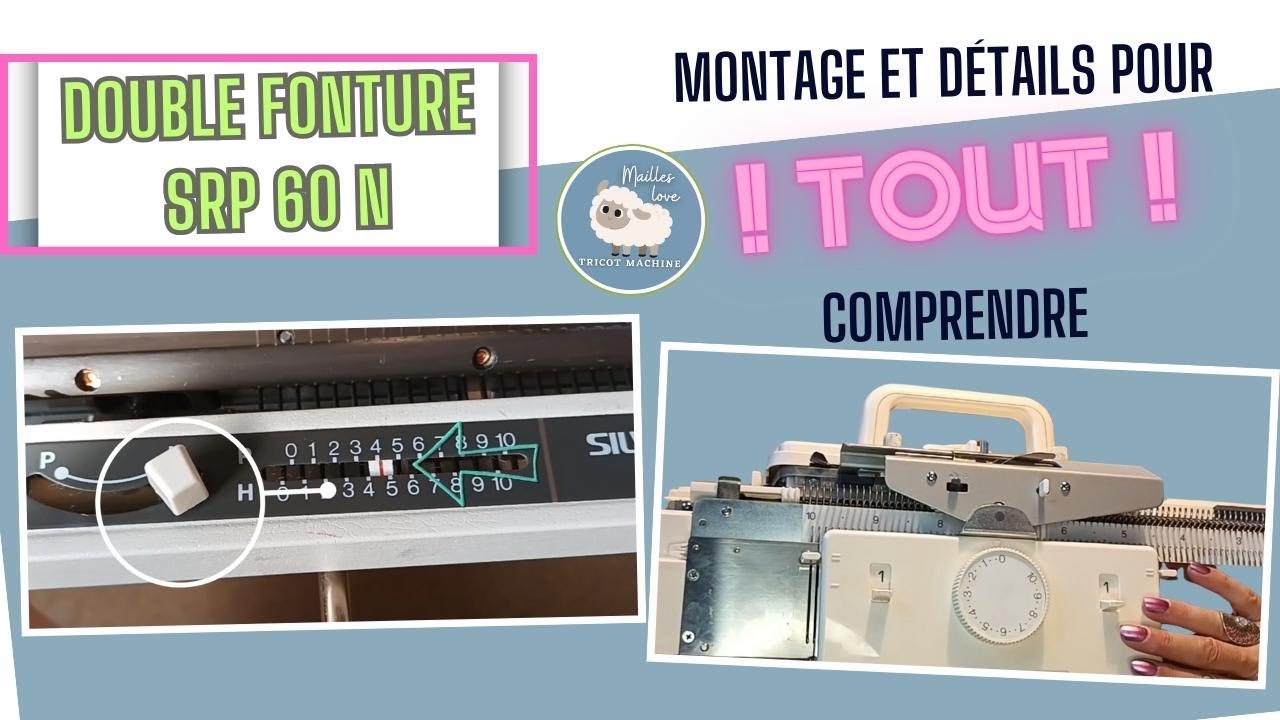 SRP 60N : Guide Complet pour Installer la Double Fonture sur Silver Reed SK280 et SK840