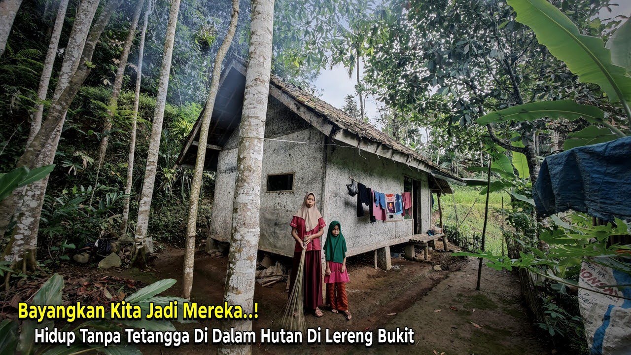 Tangguh.. Hidup Tanpa Tetangga Pasangan Muda Mudi Ini Memilih Tinggal Menyendiri di Hutan