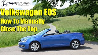 Volkswagen EOS - How To Manually Close The Convertible Top