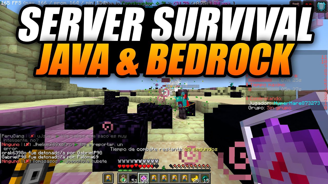 ¡NUEVO! SERVIDOR SURVIVAL 1.20 PARA MINECRAFT PE Y JAVA !🔥 - YouTube