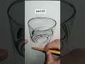 part 23 of trying to draw  a cup #draw #drawing #training #fyp #viral Rakan Arabi #reels #pencil 3d