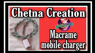 #macrame  How to make macrame mobile  charger wire protector case cover DIY
