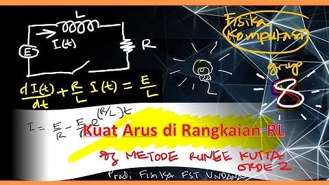 Fisika Komputasi : Analisa Kuat Arus Pada Rangkaian RL Dengan  Runge Kutta Orde Dua
