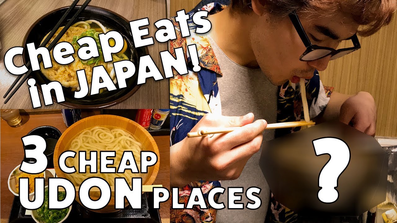 Cheap Eats in Japan! 3 Cheap Udon Places! (うどん！） YouTube