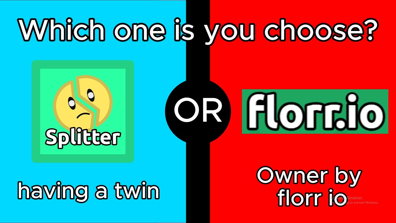 which one is choose? Florr io edition!