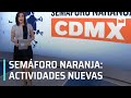 Las nuevas actividades en la CDMX, que sigue en semáforo naranja - Despierta