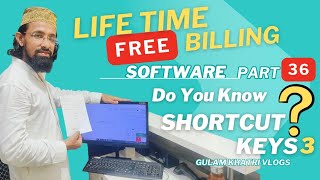 Life Time Free Billing Invoice Pos Software ShortCut Keys Part 3 🔐 Very easy to use #business 
