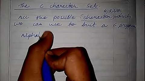 (4)The C character set