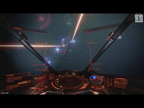 Elite Dangerous Gamma 1.01 - First Python kill! (Python / Mostly Harmless)