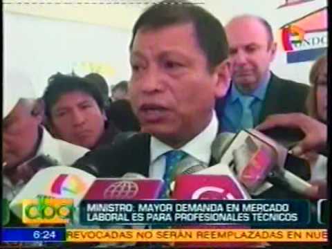 MINISTRO DE TRABAJO EN AREQUIPA-TECSUP -PANAMERICANA TV