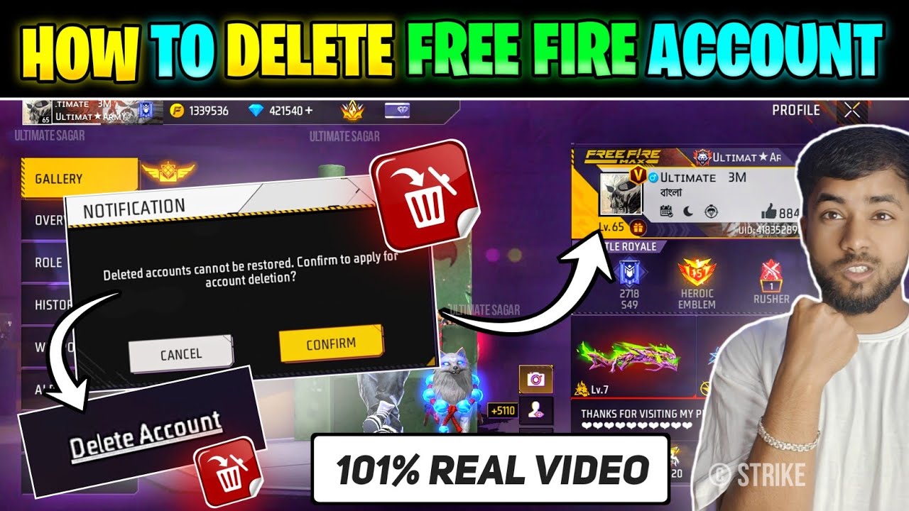 How To Delete Free Fire Account || How To Delete FF Account || Free Fire Account Delete Kaise Kare