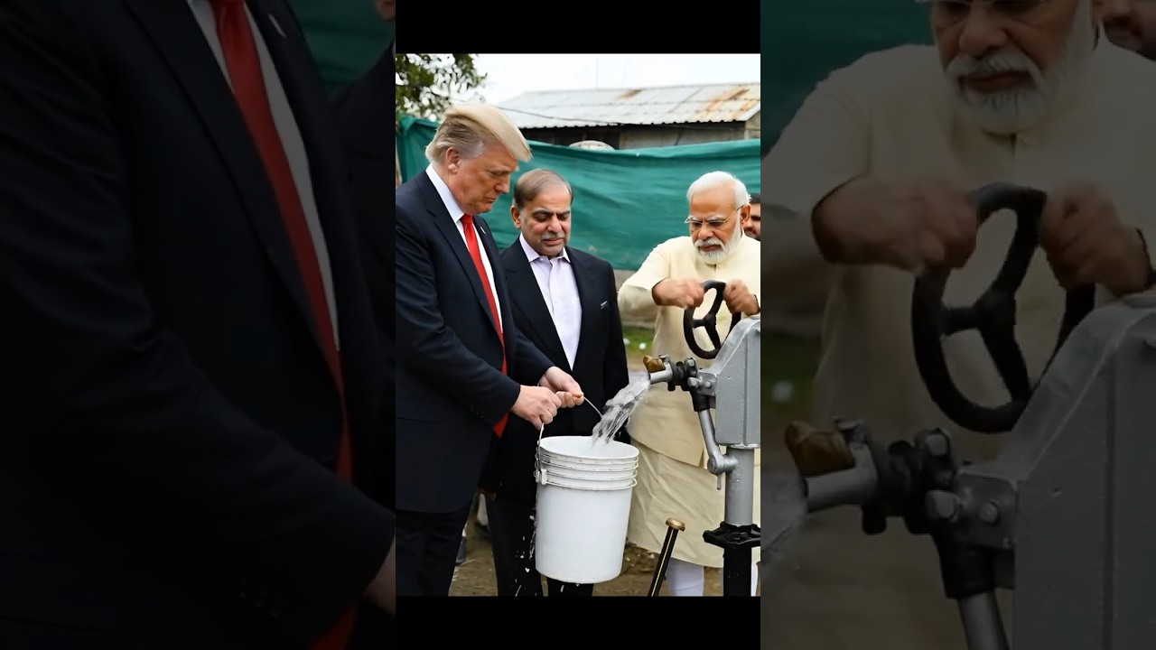 Trump , Shahbaz Sharif Go to PM Modi for Water 💧😂 | Funny AI Short