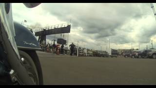 bringing the bike into the ferry