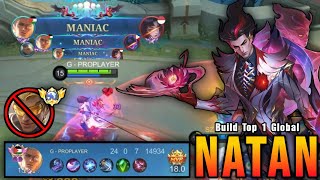 24 Kills + 3x MANIAC!! Natan VS Top Global Bruno!! - Build Top 1 Global Natan ~ MLBB screenshot 5