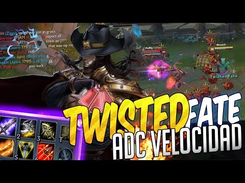 TWISTED FATE ADC VELOCIDAD DE ATAQUE! COMBO EN BOT! STUNS TILTEANTES! - TWISTED FATE ADC VELOCIDAD DE ATAQUE! COMBO EN BOT! STUNS TILTEANTES!