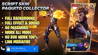 Script Skin Paquito Collector Blazing Tiger No Pword Full Effect & Voice - Mobile Legends