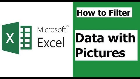 How to filter data with Pictures in Excel #FilterPictures #MSExcel