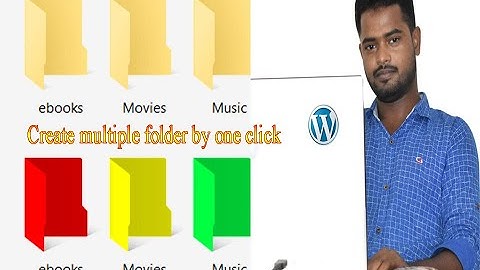 how to create multiple folder by one click in computer