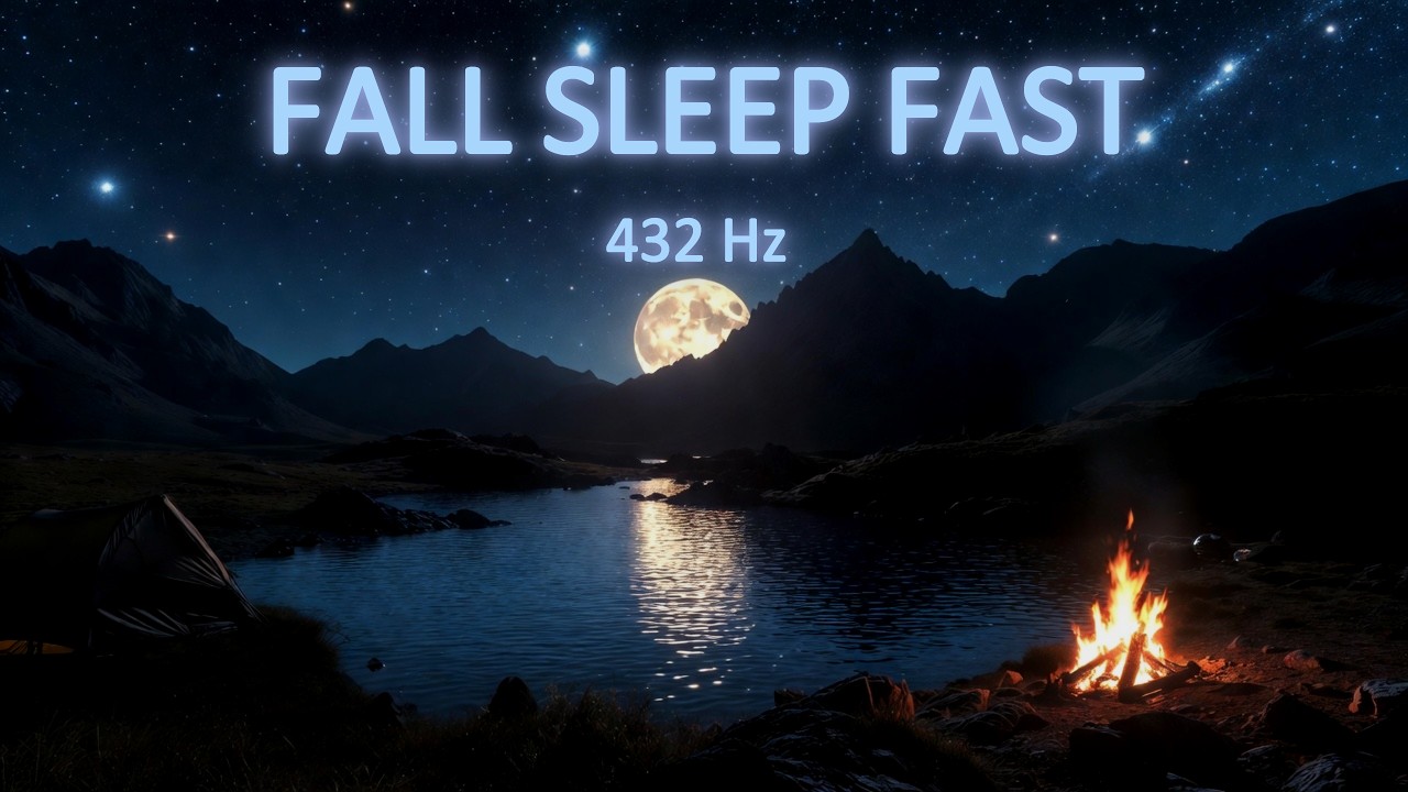 432Hz Deep Sleep Piano 🌙 Fall Asleep Fast | 8 Hour Healing Night