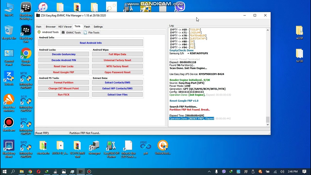a235f NO FACTORY RESET OPTION DON BY EASY JTAG